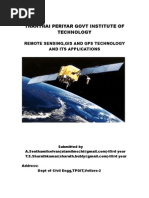 Download Remote SensingGis and Gps by sharathbubly SN20172340 doc pdf