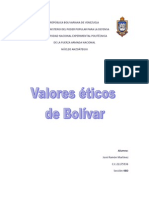 Valores Éticos de Bolívar