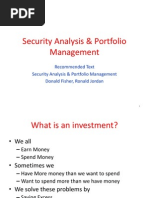 Security Analysis & Portfolio Management Lec 1