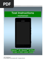 Sony Xperia M Test Instructions Mechanical - 1277-1359 - Rev2