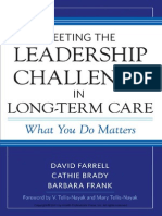 Meeting The Leadership Challenge in Long-Term Care: What You Do Matters (Excerpt)