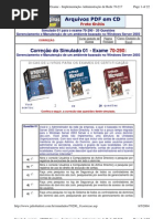 Simulado Windows 2003 Server - 70-290
