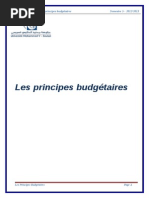 Les principes budgétaires