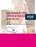 MC-767W Microwave Oven Service Manual