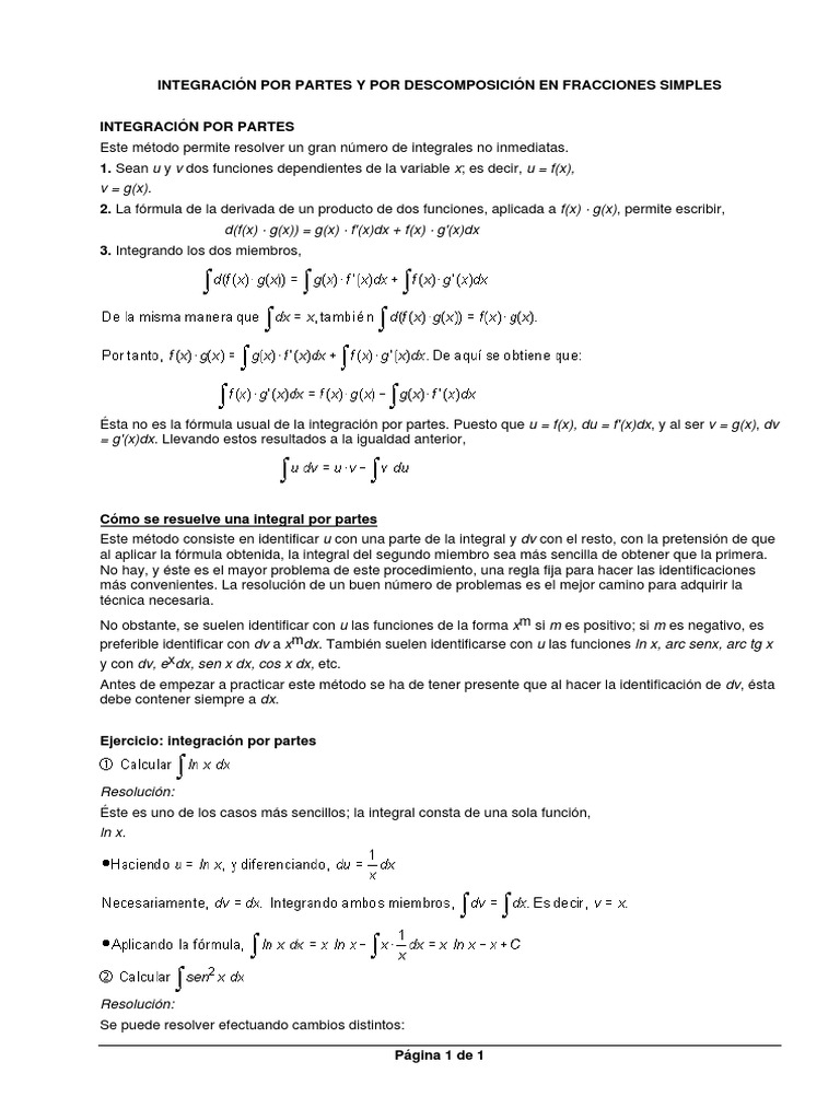 Metodos_integracion Por Partes