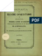 Biografia Del Ilustre Conquistador Lopez de Legazpi