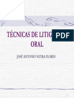 Tecnicas de Litigacion Oral