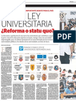 Nueva Ley Universitaria ¿Reforma o Status Quo?