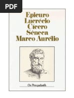 Epicuro, Lucrécio, Cícero, Sêneca, Marco Aurélio - Coleção Os Pensadores