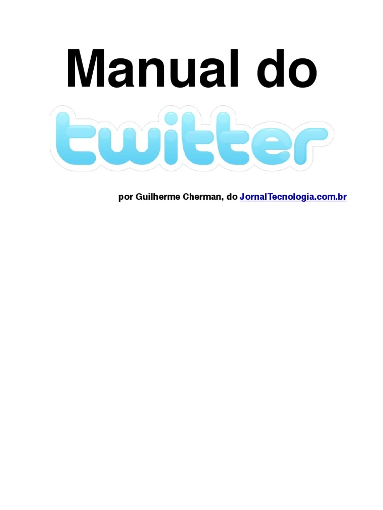 Manual Do Twitter | PDF | Hashtag | Internet
