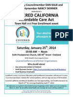 Covered CA Town Hall Flyer