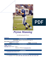 Peyton Manning: No 18. Indianapolis Colts