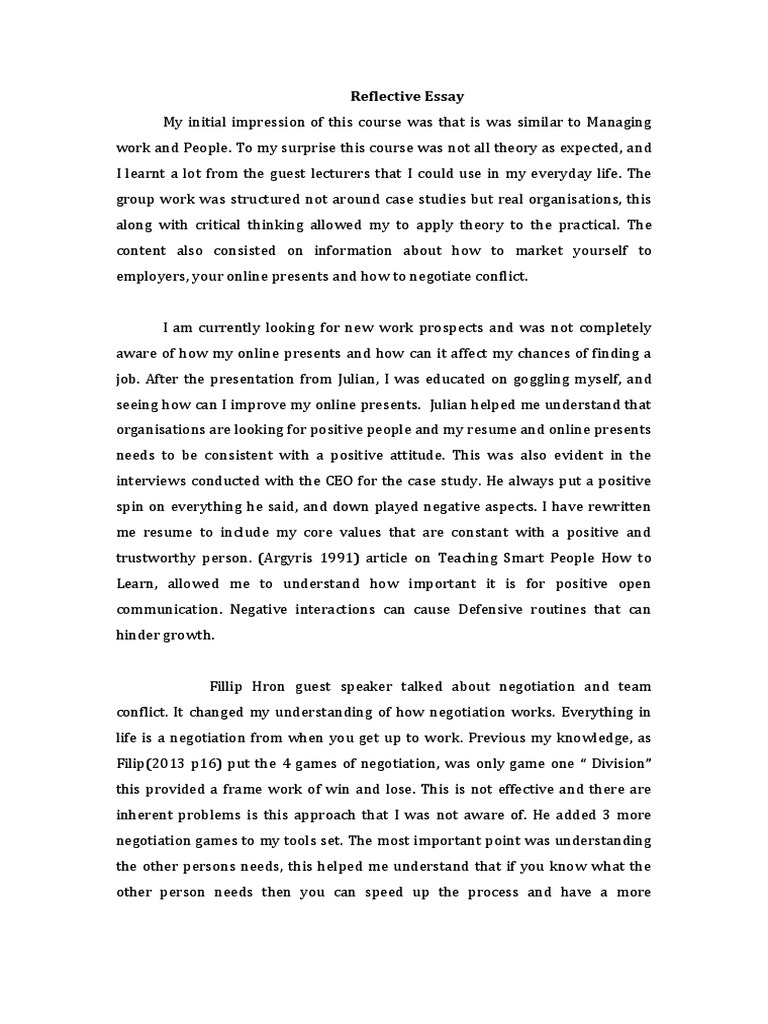 Reflective Essay On Immigrant Children