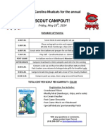 Carolina Mudcats Scout Campout 2014