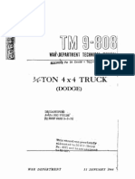(1944) Technical Manual TM 9-808 3/4-Ton 4X4 Dodge Truck