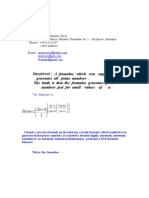 Incorrect - A Formulae That Was Supposed To Generates All Prime Numbers