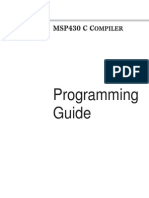 MSP430 C Compiler Programming Guide