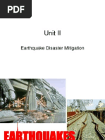 Unit II: Earthquake Disaster Mitigation