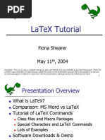 Latex Tutorial