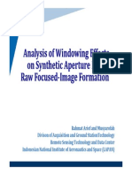 Windowing Effect on SAR Image Formation