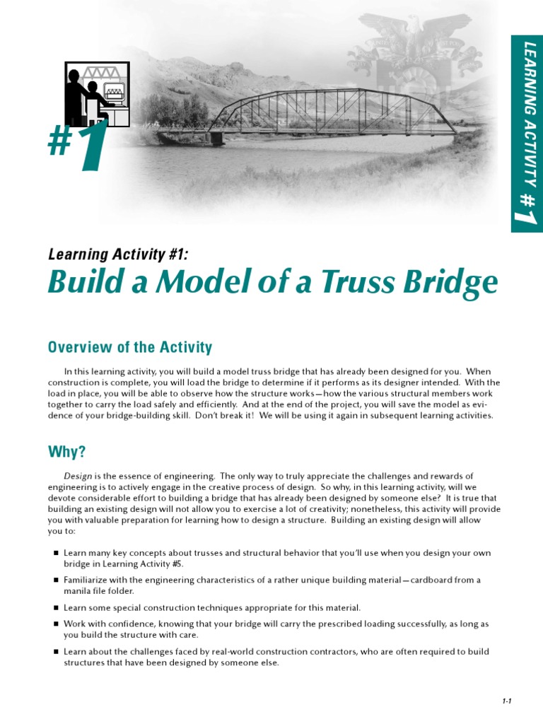 Build A Model of A Truss Bridge | PDF | Truss | Force
