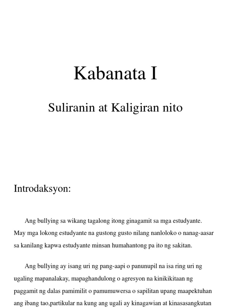 Featured image of post Masamang Epekto Ng Bullying Ano ang epekto ng filipino diaspora