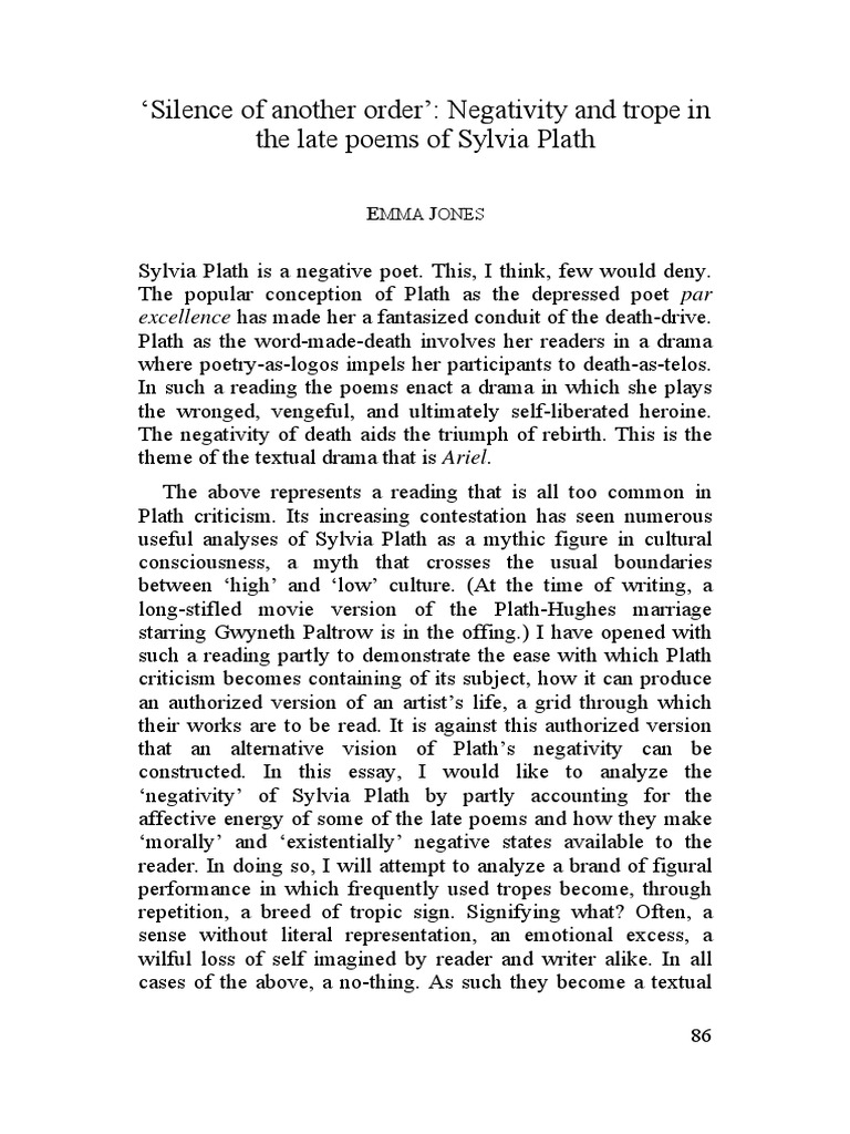 56617261PB Metaphor Sylvia Plath