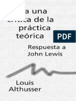 Althusser Louis - para Una Critica de La Practica Teorica (PDF)