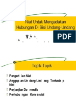 Niat Untuk Mengadakan Hubungan Di Sisi Undang