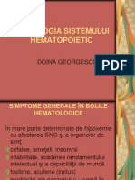 SEMIOLOGIA SISTEMULUI HEMATOPOIETIC