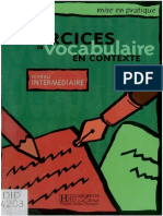 181128004 Exercices Vocabulaire en Contexte PDF