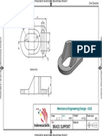 Brass Support: Mechanical Engineering Design - CAD
