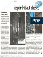 L'Avenir - La Maison Gaspar-Thibaut Classée - 24.01.2014