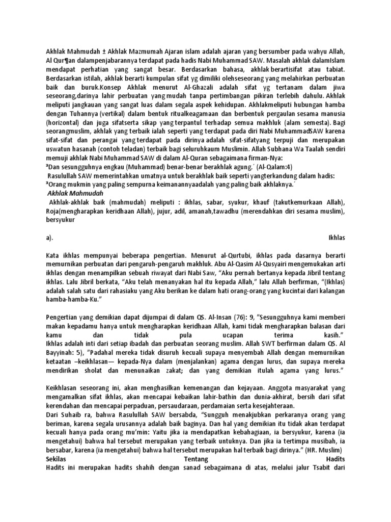 Lawan Kata Dari Sikap Rendah Hati Yaitu A Qanaah B Sama C Bakhil D Sombong Cahunit 