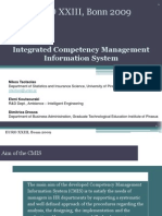 Integrated Competency Management Information System
