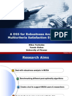 A DSS for Robustness Analysis in Multicriteria Satisfaction Evaluation