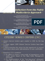 Citizens Satisfaction From The Public Services, A Multicriteria Approach