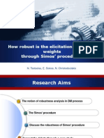 Robustness Measures in Criteria Importance Estimation Based on Hamiltonian Search Algorithms 017