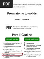 From Atoms To Solids: Jeffrey C. Grossman