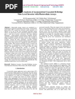 Performance Analysis of Asymmetrical Cascaded H-Bridge Nine Level Inverter With Photovoltaic Arrays