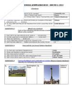 Interschools General Knowledge Quiz - Round 2: 2011: Famous Buildings and Landmarks in London