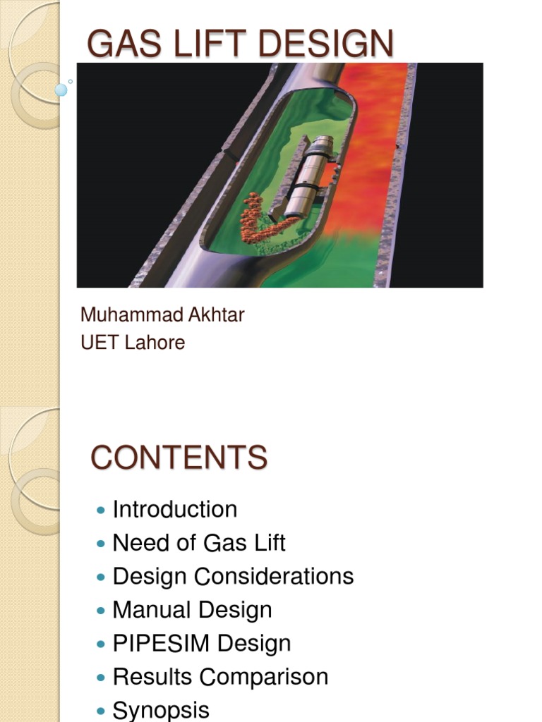 Gas Lift Design: Muhammad Akhtar UET Lahore | PDF | Lift (Force) | Pressure