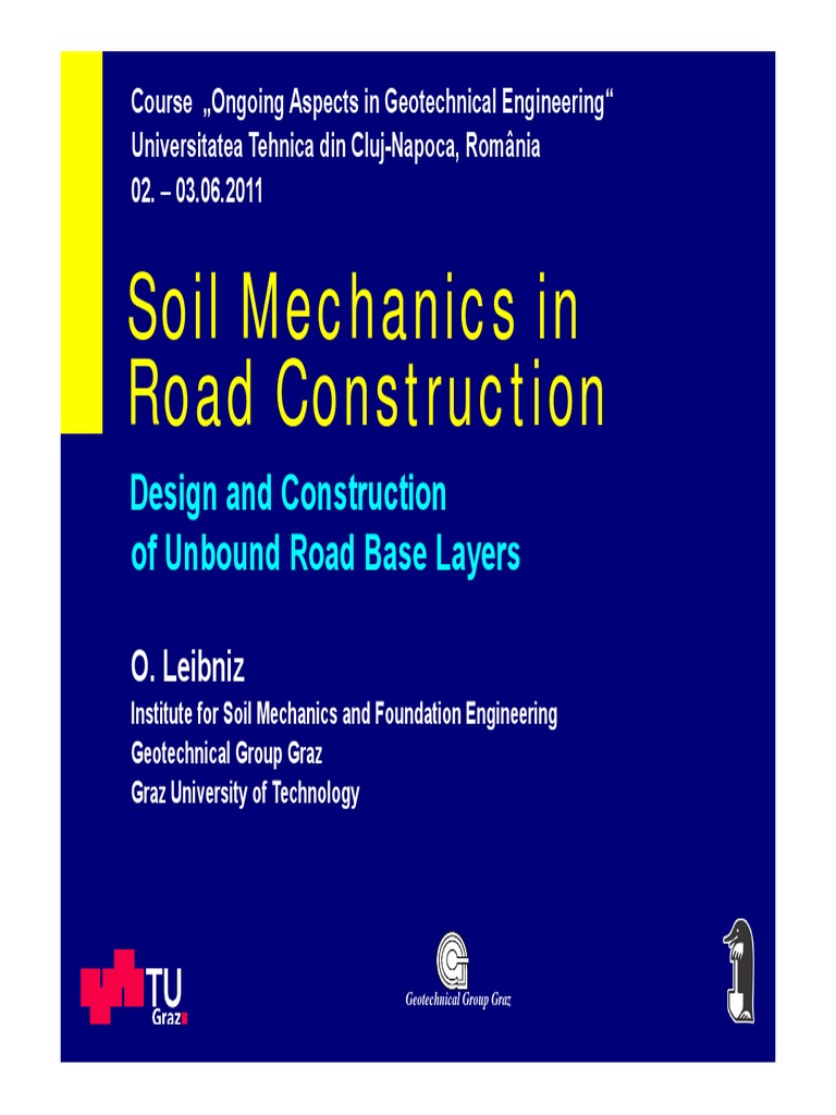 Soil Mechanics for Road Construction | PDF | Geotechnical Engineering ...