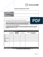 CTIL - Technical Assessment Form