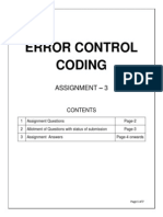 Error Control Coding: Assignment - 3