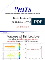 Basic Lecture II: Definition of Tally: Multi-Purpose Article and Eavy On Ransport Code Ystem