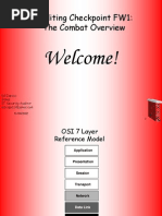 Auditing Checkpoint FW1: The Combat Overview: Welcome!