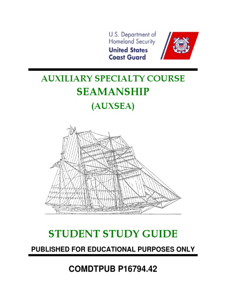 AUXSEA Seamanship Student Guide | PDF | Fiberglass | Deck (Ship)