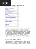 Chapter 2. Single-Table Queries: Elements of The SELECT Statement