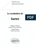 Philippe Cabestan, Arnaud Tomes-Le Vocabulaire de Sartre-Ellipses Marketing (2001)
